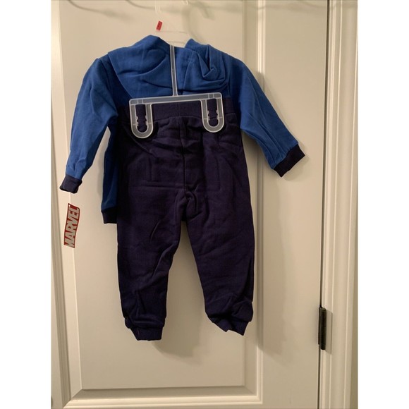 2 Piece Marvel Spiderman Jogging Suit Blue / Red Toddler Boys Choose Your Size - Picture 15 of 16